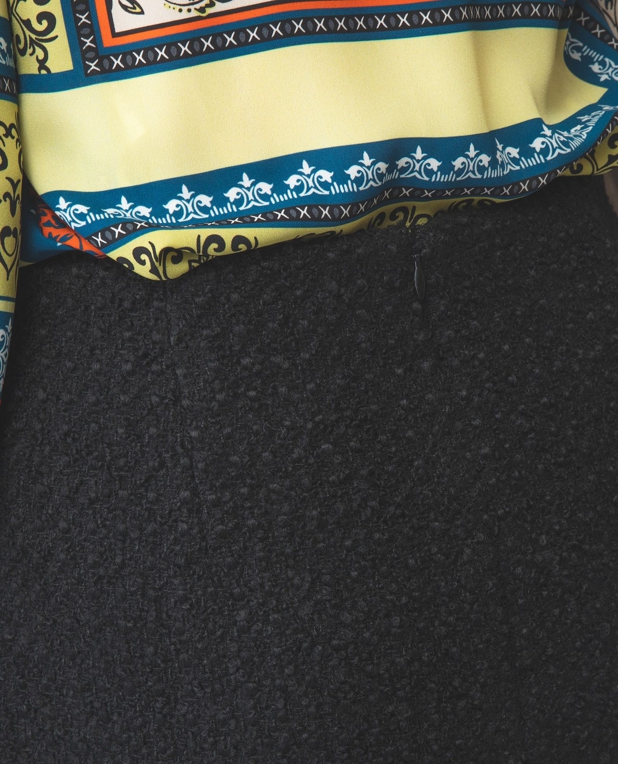 【セットアップスーツ対応】ループツィードタイトスカート