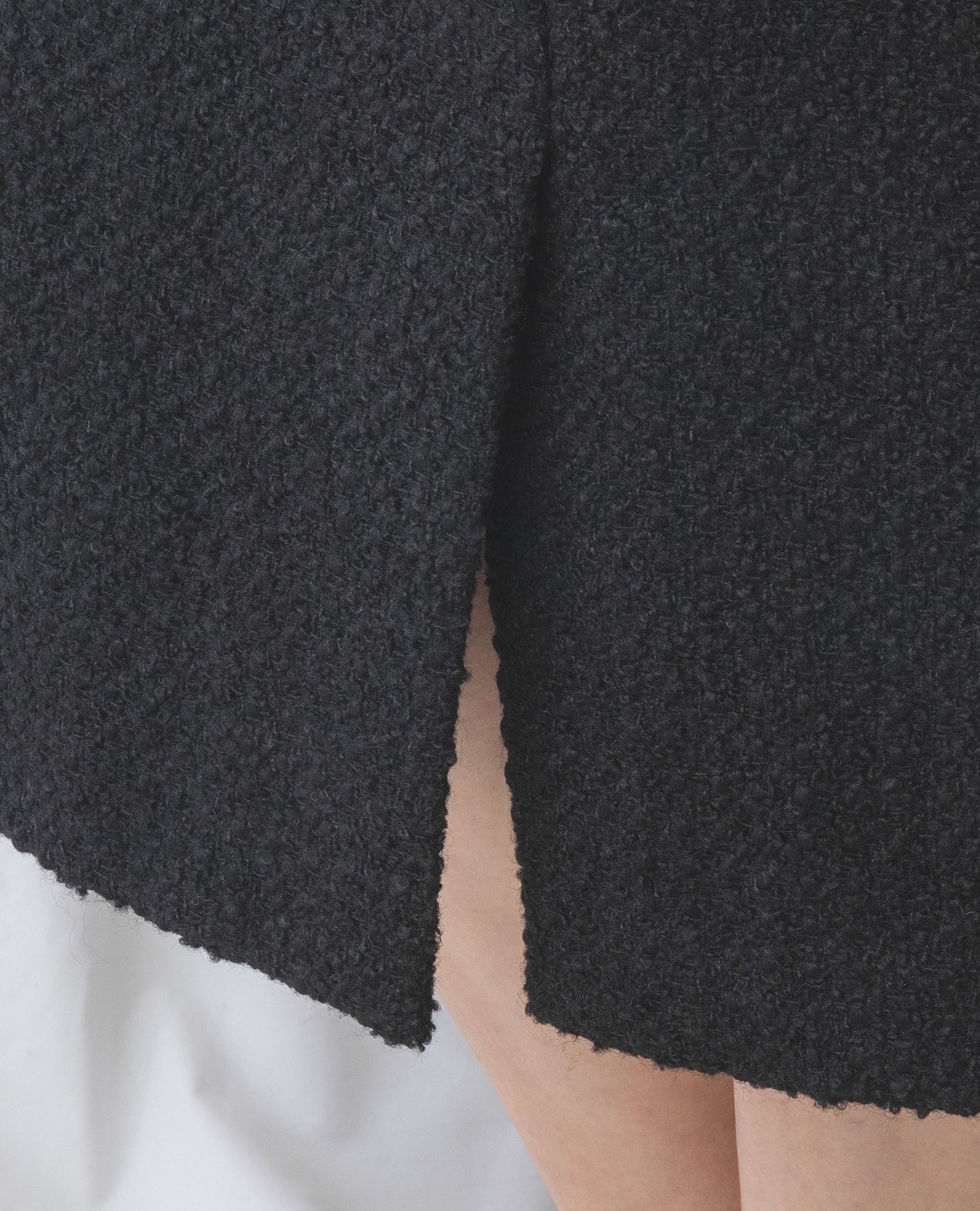 【セットアップスーツ対応】ループツィードタイトスカート